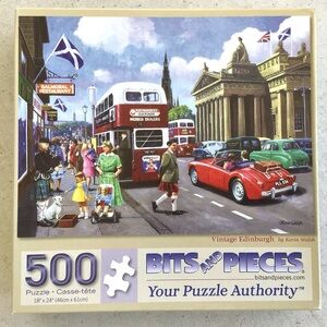 Bits and Pieces Puzzle 500 Pieces COMPLETE Vintage Edinburgh Scotland City Scene
